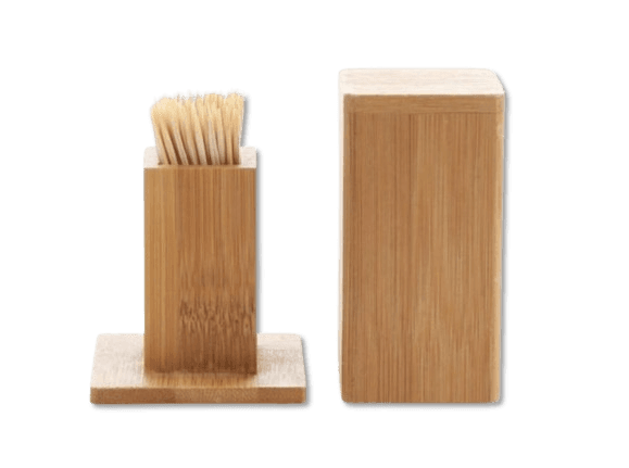 Bamboo Toothpick Container