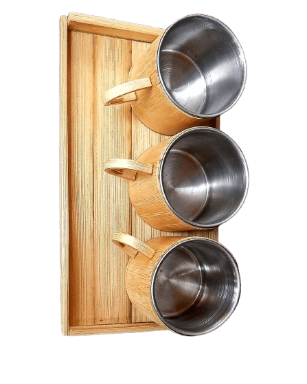 Bamboo Stainless Cup Handle